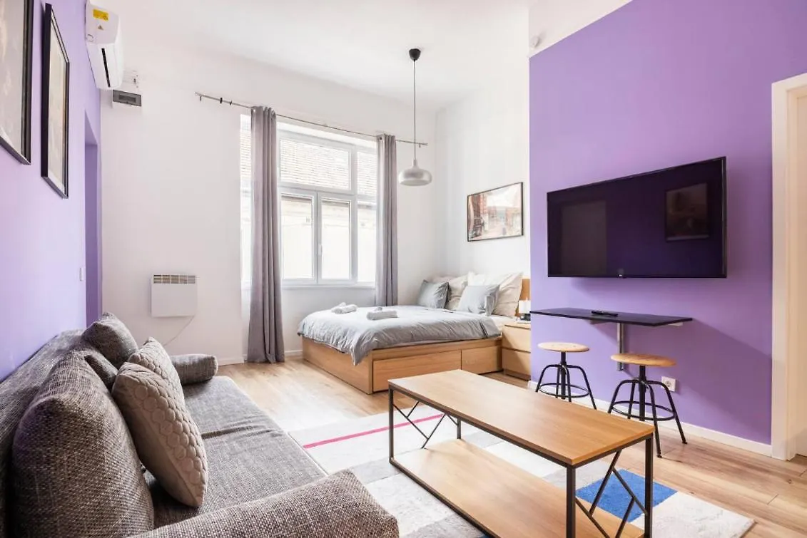 Stylish Purple Suite In Heart Of Budapest